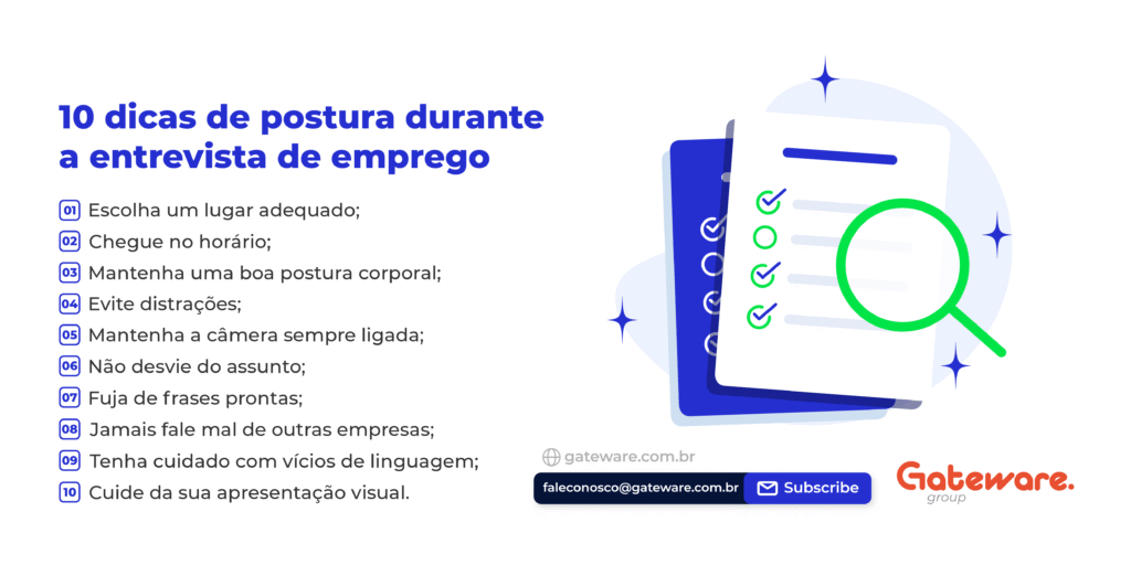 10 dicas de postura durante a entrevista de emprego