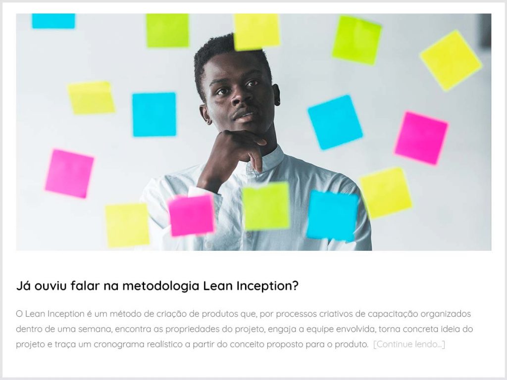 Imagem de referência para o post: Já ouviu falar da Metodologia Lean Inception no blog da Gateware