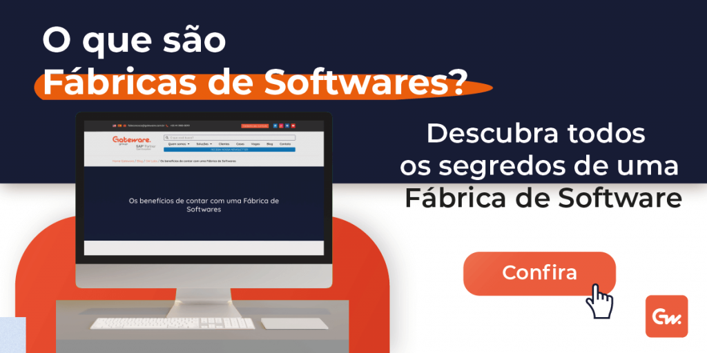 ilustração explicativa sobre o que são Fábricas de Softwares