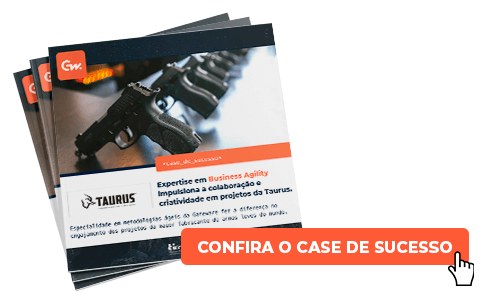 Imagem do Case de Sucesso da Gateware com o tema: Expertise em Business Agility impulsiona a colaboração e criatividade em projetos da Taurus