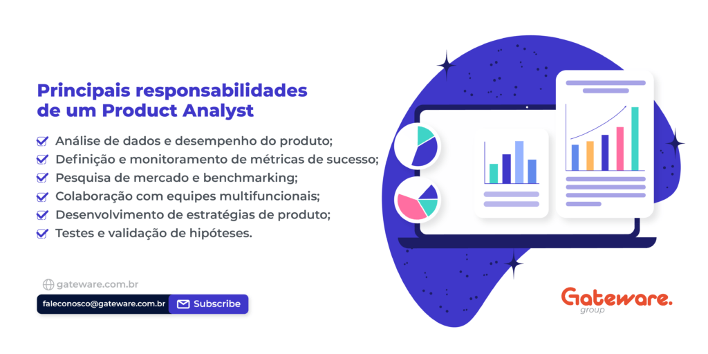 Principais responsabilidades de um Product Analyst